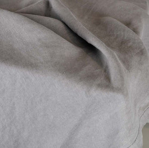 100% Linen Grey Tablecloth 150 x 250