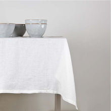 Load image into Gallery viewer, 100% Linen Off White Tablecloth 150 x 250
