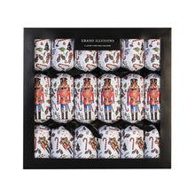 Load image into Gallery viewer, Christmas Crackers Nutcracker White 6 pack
