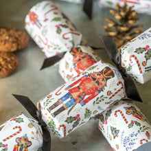 Load image into Gallery viewer, Christmas Crackers Nutcracker White 6 pack
