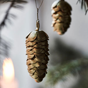 Cone Ornaments, Gold