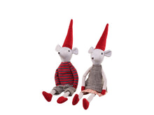 Load image into Gallery viewer, Noa &amp; Noel Christmas Mice, Seated

