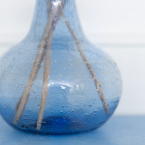 Palar Vase Recycled Glass Lapis