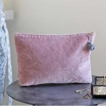 Load image into Gallery viewer, Rose Velvet Cosmetic Bag
