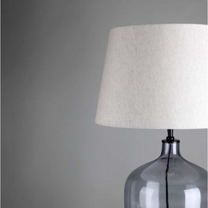Grey Glass Lamp