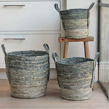 Load image into Gallery viewer, Hanoi Shades of Blue Baskets - Set of 3
