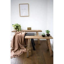 Load image into Gallery viewer, Recycled Teak Wood Bench
