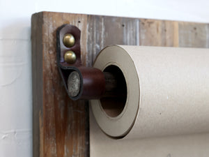 Recycled Wood Display for Rolled Paper