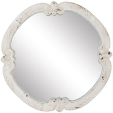 Load image into Gallery viewer, Round White Antiqued Mirror

