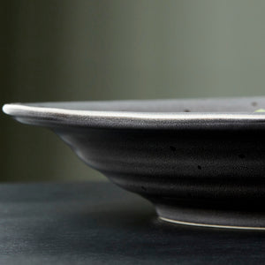 Soup plate/bowl, Rustic, Dark grey