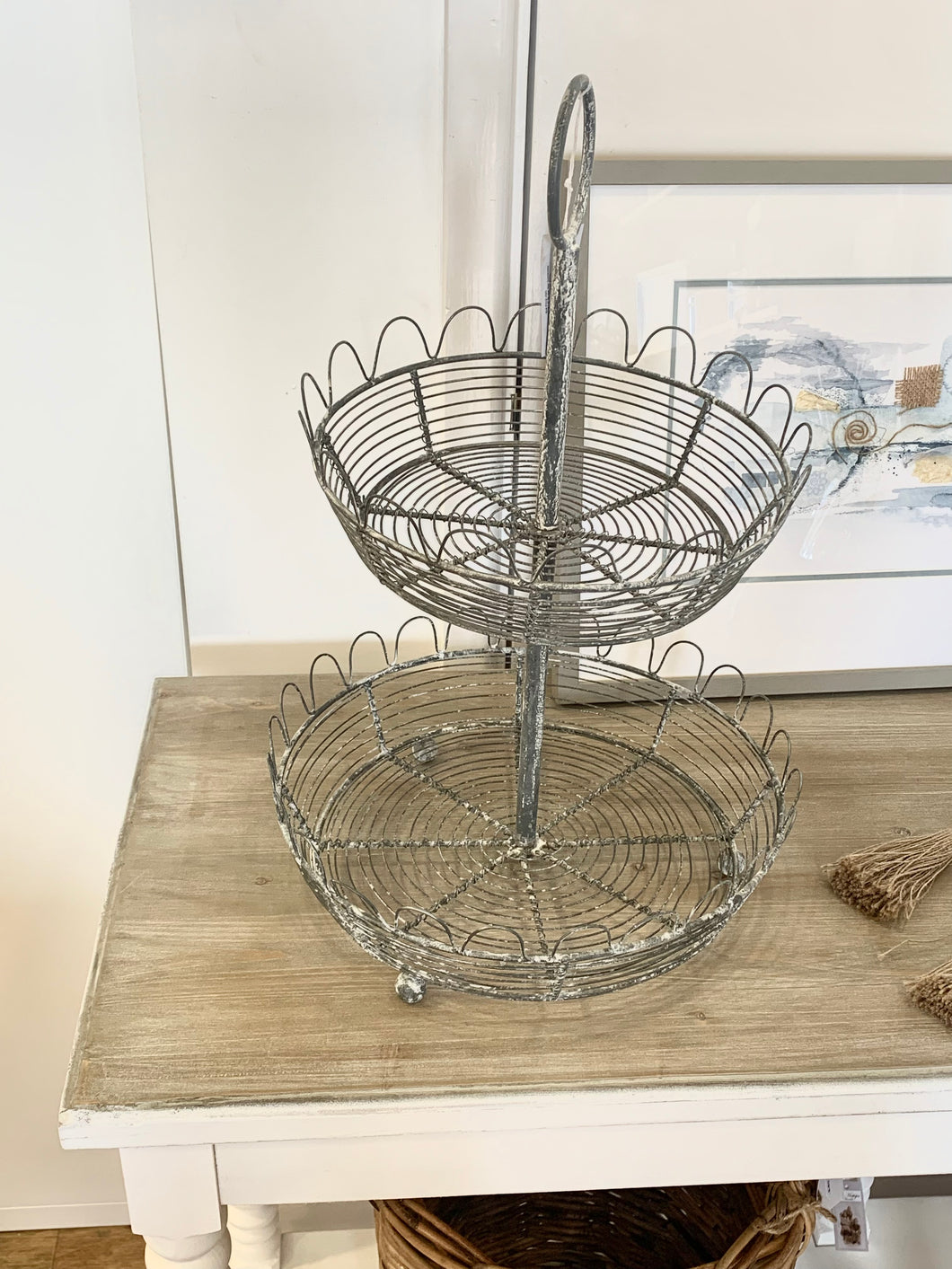 Wire Basket Centrepiece