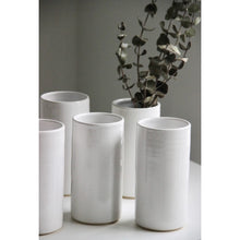Load image into Gallery viewer, White Cylinder Vase
